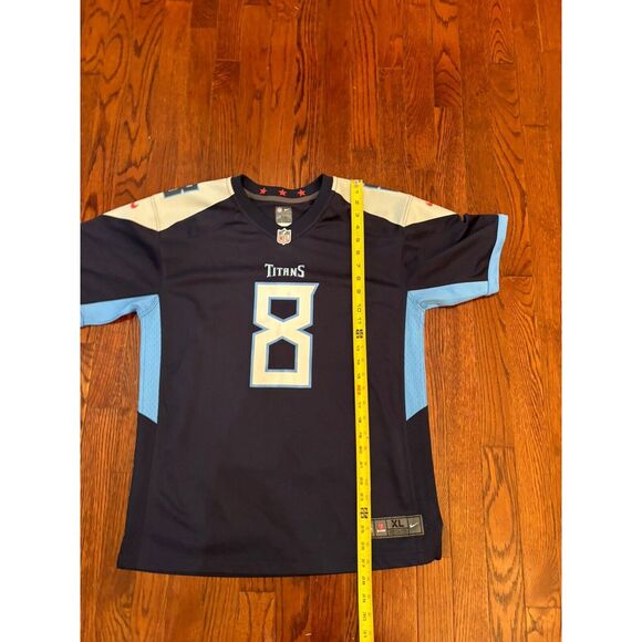 Nike On Field Tennessee Titans Marcus Mariota #8 Jersey Youth XL Blue NFL‎ - Picture 4 of 5